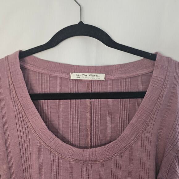 Free People Big Sur Tie Dye Long Sleeve Tee. Misty Mountain Color size Large - Picture 4 of 9